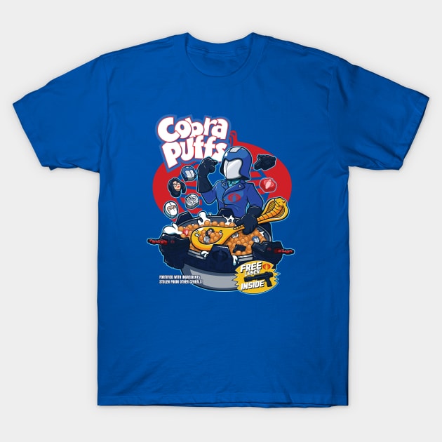 Cobra Puffs T-Shirt by Jc Jows